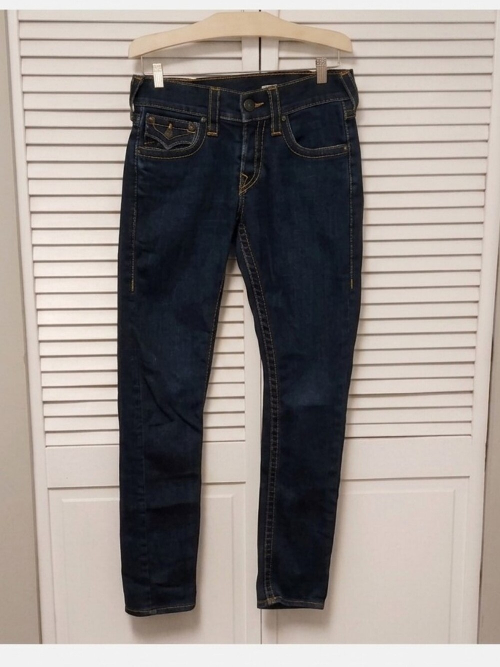 True Religion Zach Dark Indigo Skinny Jeans